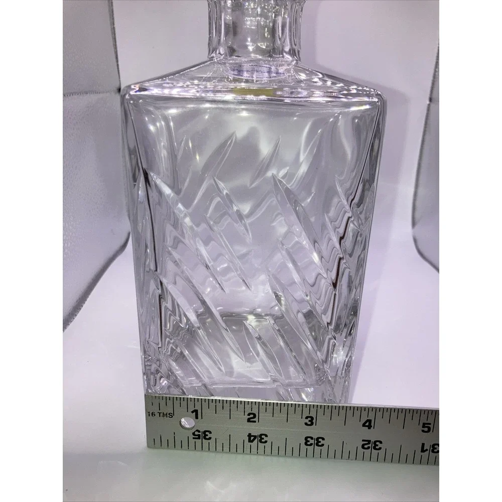 Old‎ Money Grandma Chic Yugoslavia Full Lead Crystal Decanter w/Faceted Stopper
